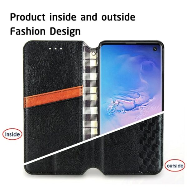 iPhone - Samsung - Klappetui Schwarz – Bild 4