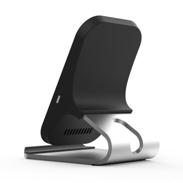 Wireless Charger 10W Qi Silber – Bild 2