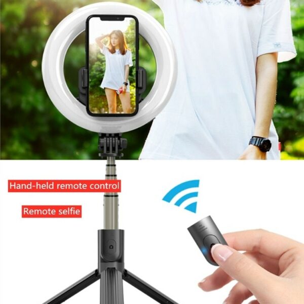 Ringlicht LED/Selfiestick Bluetooth - 13 cm – Bild 5