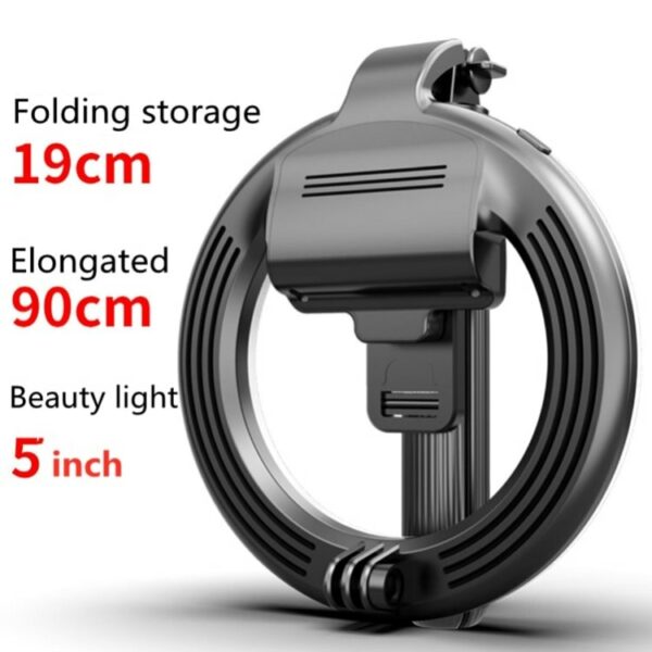 Ringlicht LED/Selfiestick Bluetooth - 13 cm – Bild 9