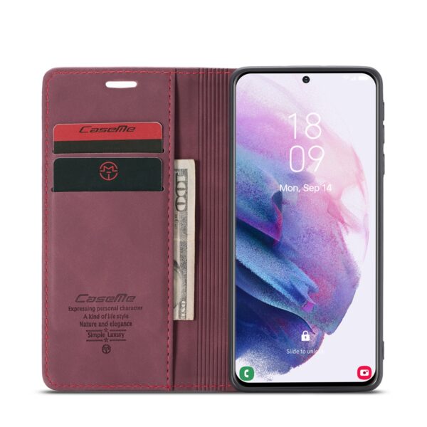 Huawei - Samsung - iPhone - CaseMe 013 Klappkappe Weinrot – Bild 6