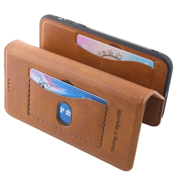 iPhone - Klappetui Braun/Beige – Bild 4