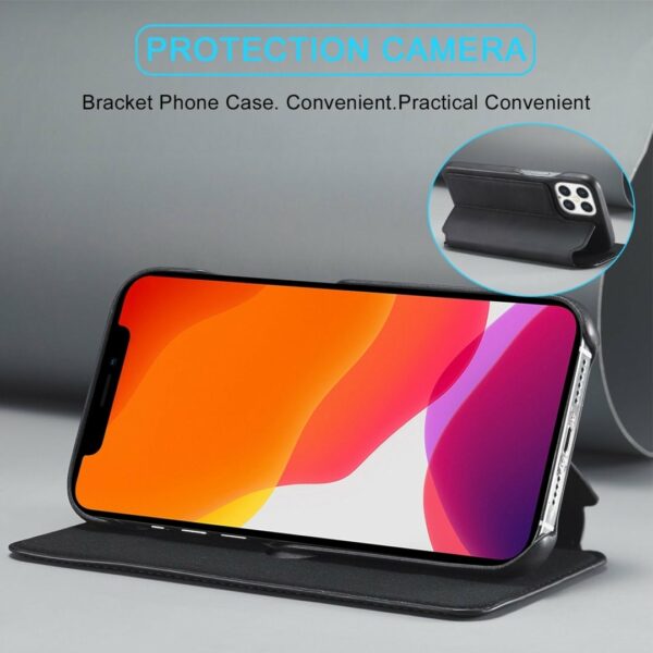iPhone - Samsung - Klappetui Schwarz – Bild 4