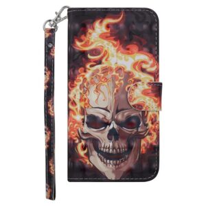 Huawei - Samsung - Klappetui Totenkopf