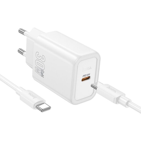 HOCO Netzladegerät + USB Typ-C Kabel 30W – Bild 3