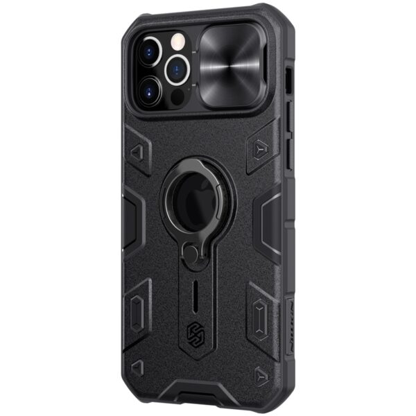 NILLKIN iPhone Schutzhülle mit Ring Armor Schwarz
