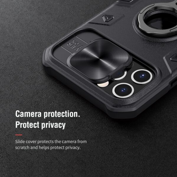 NILLKIN iPhone Schutzhülle mit Ring Armor Schwarz – Bild 4