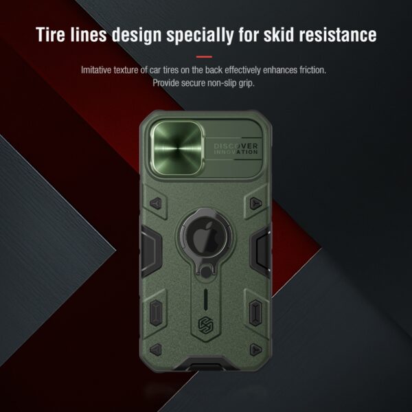 NILLKIN iPhone Schutzhülle mit Ring Armor Grün – Bild 5