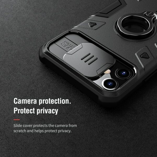 NILLKIN iPhone Schutzhülle mit Ring Armor Grün – Bild 3