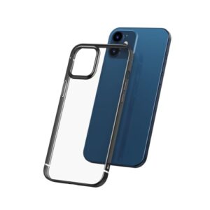 BASEUS - iPhone Schutzhülle transparent/Schwarz