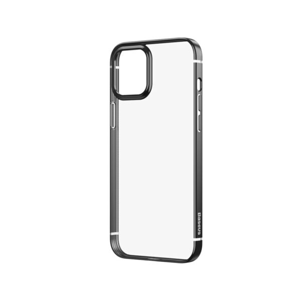 BASEUS - iPhone Schutzhülle transparent/Schwarz – Bild 3