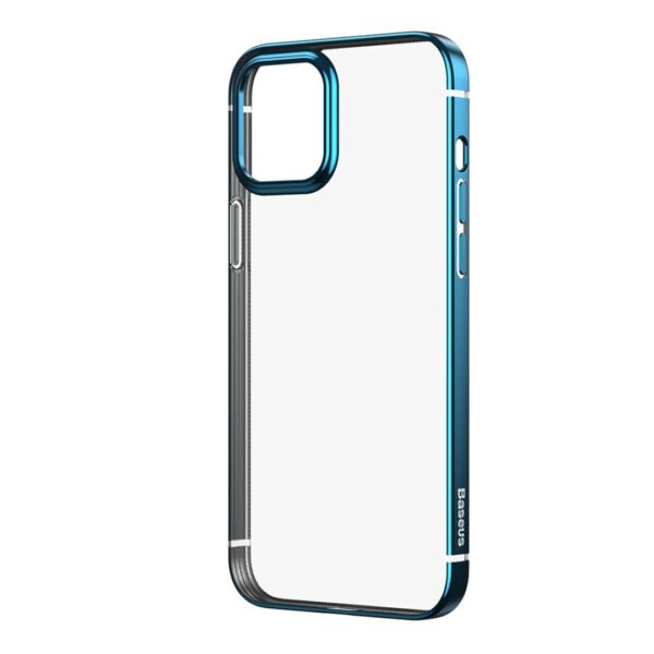 BASEUS - iPhone Schutzhülle transparent/Blau – Bild 4