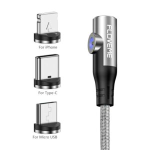 FLOVEME - Ladekabel Magnet Typ-C USB Micro USB YXF212896 3 In 1