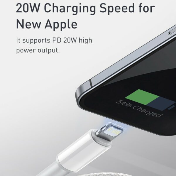Baseus - iPhone Ladekabel Typ -C Lightning 20W – Bild 3