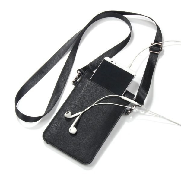 Universal Handytasche Schwarz 6,4 Zoll – Bild 4