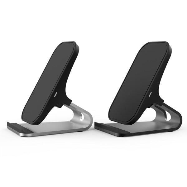 Wireless Charger 10W Qi Silber – Bild 4