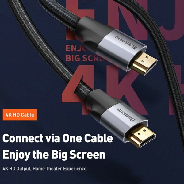BASEUS - HDMI Kabel CAKSX-D0G 4KHD 2.0  2m – Bild 3