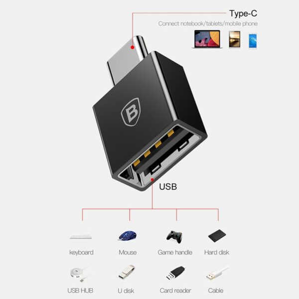 Baseus Adapter USB Typ-C OTG – Bild 3