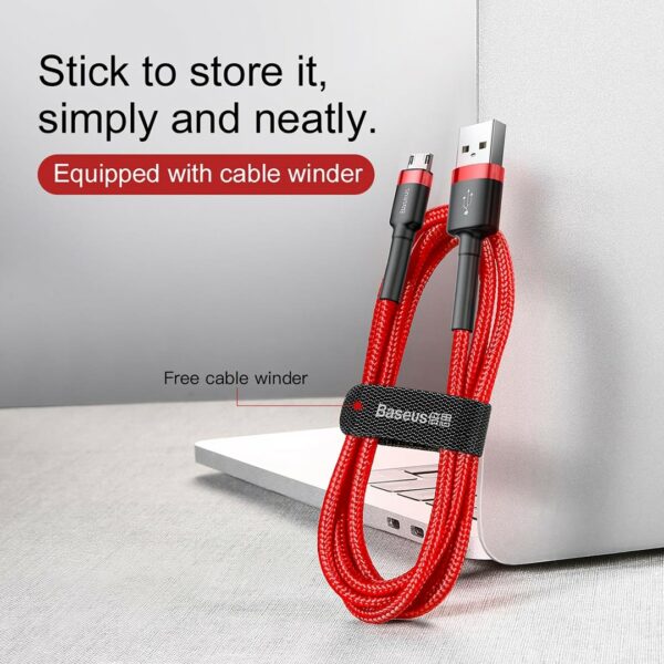 BASEUS - Ladekabel 2A Micro USB 3m – Bild 4