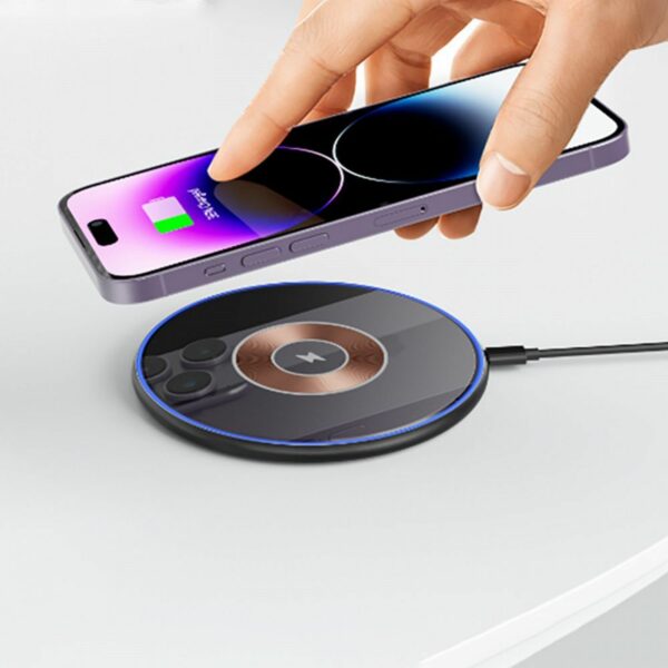 Wireless Charger 15W MagSafe Wi-W013 LED – Bild 2