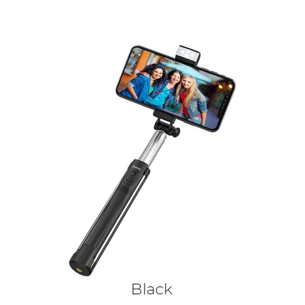 HOCO - Selfie Stick Bluetooth LED 1,1m