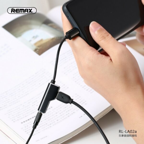 REMAX -  HF-Adapter für iPhone Lightning 8-polig Buchse 3,5mm – Bild 2