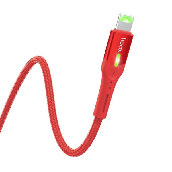 HOCO - Ladekabel iPhone Lightning LED 1,2m – Bild 2
