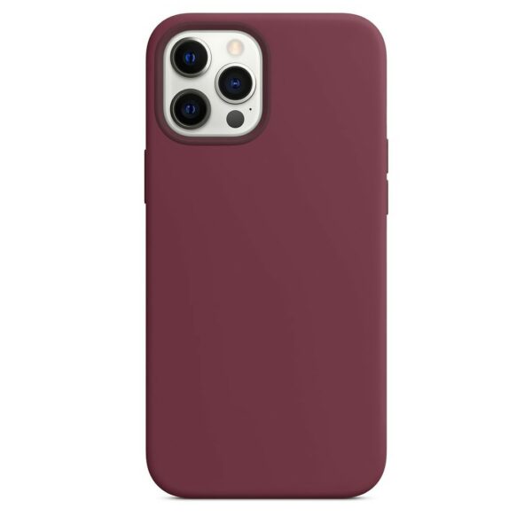 iPhone Magnetic Liquid Silicone Full Cover Magsafe Case with Charging Rot – Bild 2