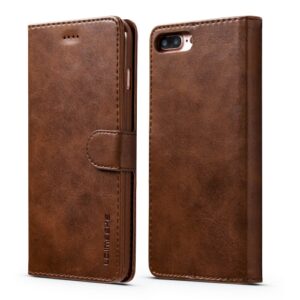LC.IMEEKE iPhone - Klappetui Leder Braun