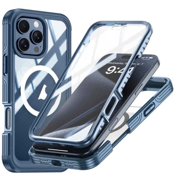 for iPhone 16 Pro Max Outdoor PC + TPU 360° Magsafe Schutzhülle Case