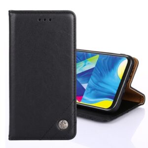 Non-Magnetic Retro Samsung - Klappetui Leder Schwarz