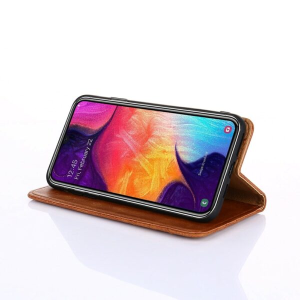 Non-Magnetic Retro Samsung - Klappetui Leder – Bild 4