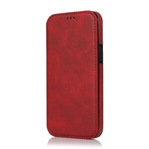 Closure iPhone - Klappetui Leder Rot