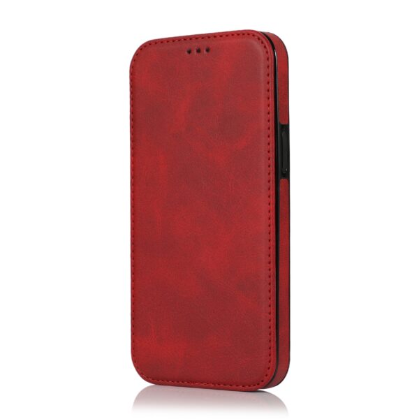 Closure iPhone - Klappetui Leder Rot