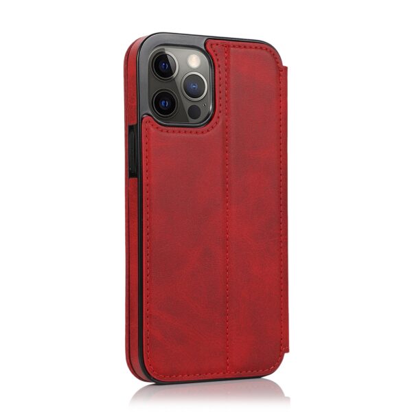 Closure iPhone - Klappetui Leder Rot – Bild 2