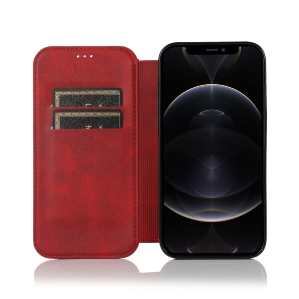 Closure iPhone - Klappetui Leder Rot – Bild 3
