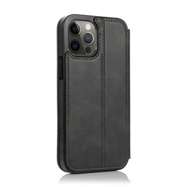 Closure iPhone - Klappetui Leder Schwarz – Bild 2