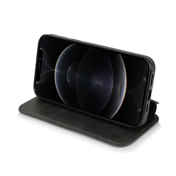 Closure iPhone - Klappetui Leder Schwarz – Bild 4