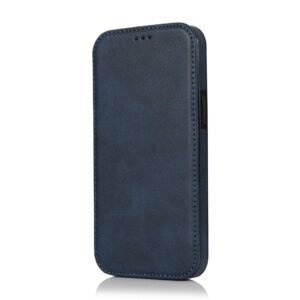 Closure iPhone - Klappetui Leder Blau