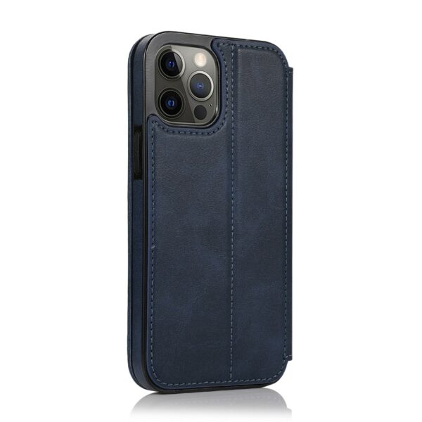Closure iPhone - Klappetui Leder Blau – Bild 2