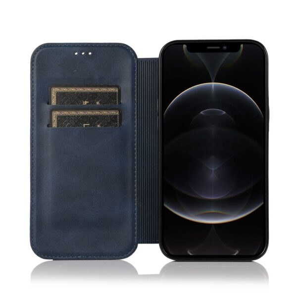 Closure iPhone - Klappetui Leder Blau – Bild 3