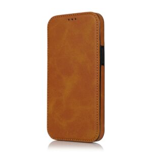 Closure iPhone - Klappetui Leder Hellbraun