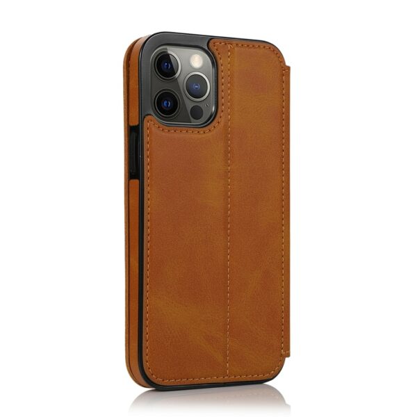 Closure iPhone - Klappetui Leder Hellbraun – Bild 2