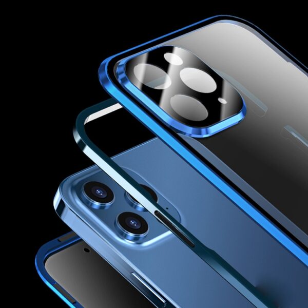 iPhone - Schutzhülle/Glas Metall Doppelseitig Magnet – Bild 3