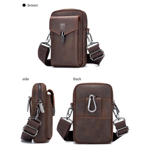 Universal Handytasche BULL CAPTAIN Leder Braun – Bild 6