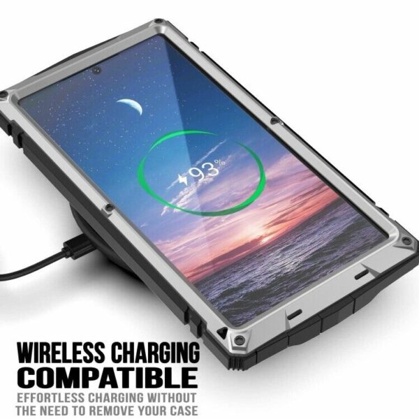 Für Samsung Galaxy S24 Ultra - R-Just Metall Schutzhülle Protective Case mit Glas – Bild 5