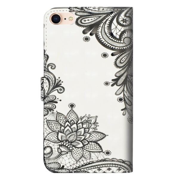 iPhone - Klappetui Schwarze Blumen – Bild 3