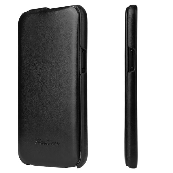Fierre Shann iPhone - Klappetui Leder Schwarz – Bild 3