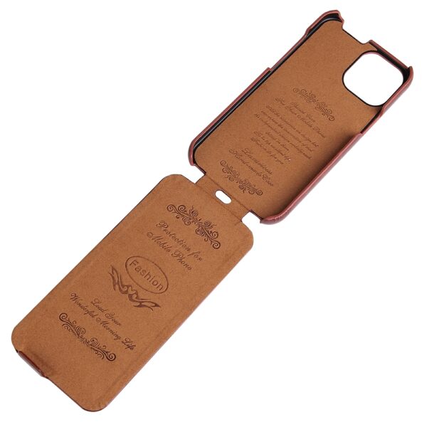 Fierre Shann iPhone - Klappetui Leder Braun – Bild 4