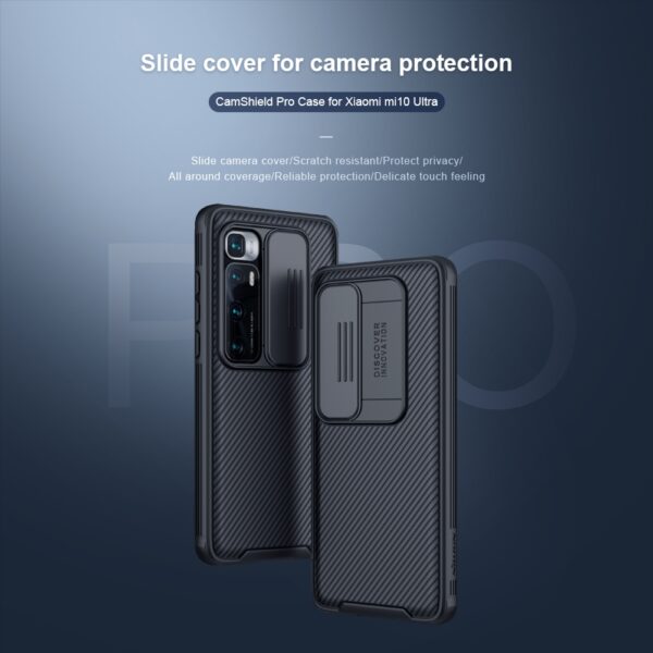 NILLKIN Xiaomi Mi 10 Ultra Camshield Schutzhülle Schwarz – Bild 3